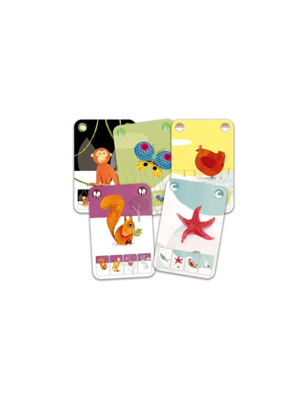 Djeco Jeu de 7 familles Mini nature - New