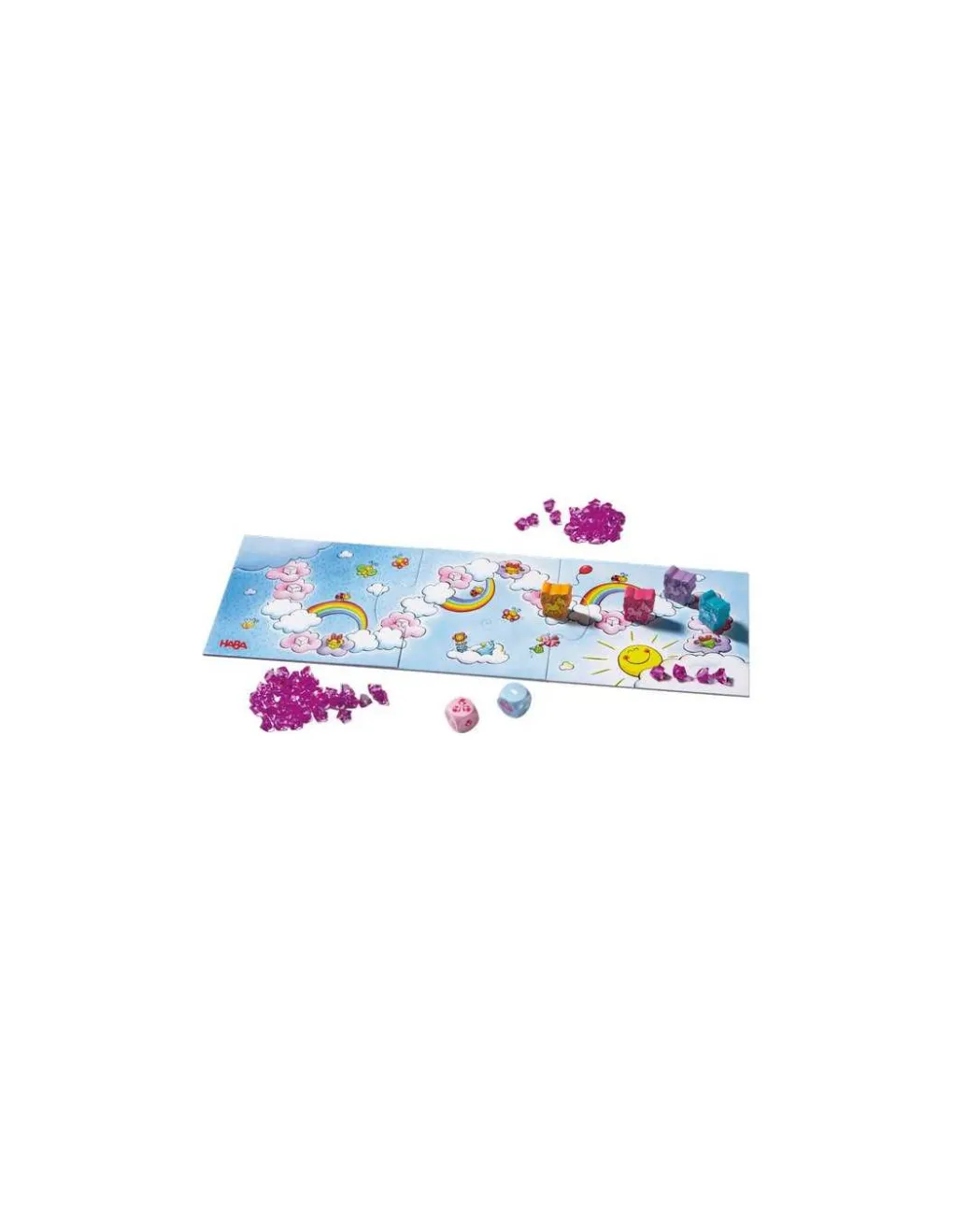 Haba Jeu de course Licornes dans les nuages - New
