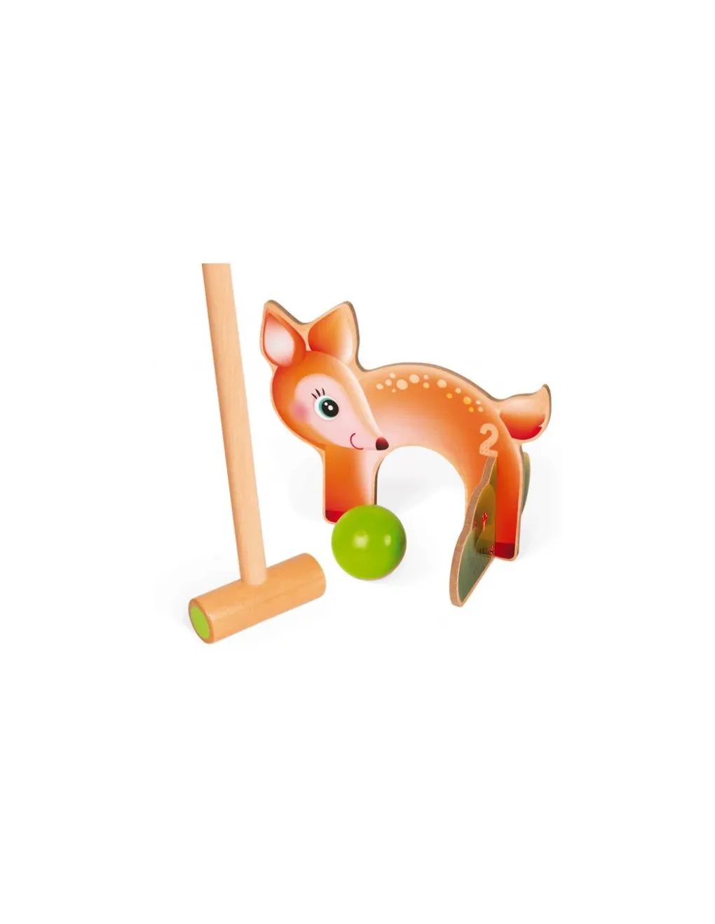 Janod Jeu de croquet animaux de la forêt - New