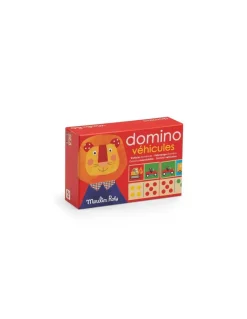 Moulin Roty Jeu de dominos véhicules en bois Les Popipop - Best