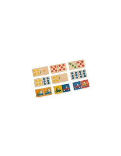 Moulin Roty Jeu de dominos véhicules en bois Les Popipop - Best