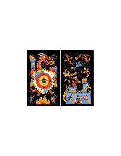 Janod Jeu de fléchettes magnétiques Dragons - Clearance