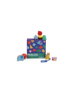 Moulin Roty Jeu de perles en bois à enfiler Les toupitis - Sale