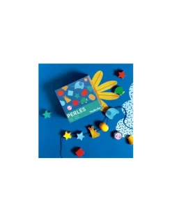 Moulin Roty Jeu de perles en bois à enfiler Les toupitis - Sale