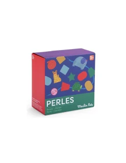 Moulin Roty Jeu de perles en bois à enfiler Les toupitis - Sale