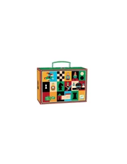 Djeco Jeu d'Echecs et de Dames en mallette - New