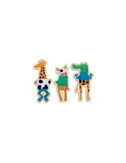 Djeco Jeu magnétique bois Crazy animaux - Best