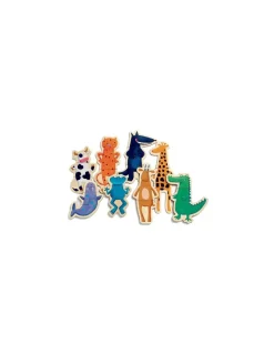 Djeco Jeu magnétique bois Crazy animaux - Best