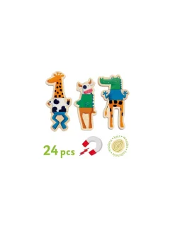 Djeco Jeu magnétique bois Crazy animaux - Best