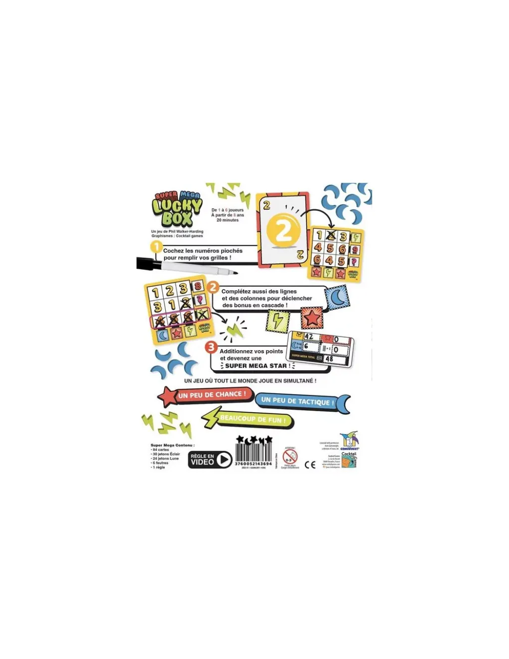 Asmodee Jeu Super Méga Lucky Box Discount