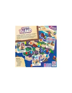 Asmodee Jeu Survive the island Discount