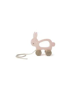 Trixie Jouet à tirer en bois Lapin - Sale