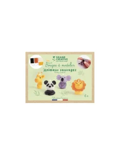 Graine Creative Kit bougies à modeler animaux sauvages - Graine créative Outlet