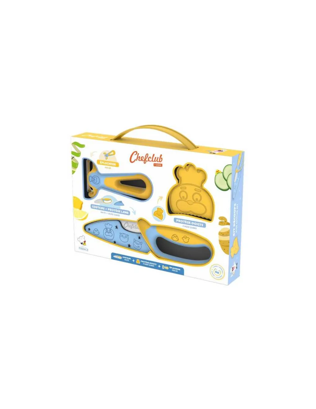 Chefclub kids Kit découpe : couteau et éplucheur - Discount
