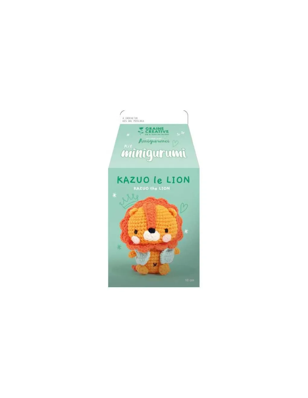 Graine Creative Kit minigurumi Kazuo le lion - Graine créative New
