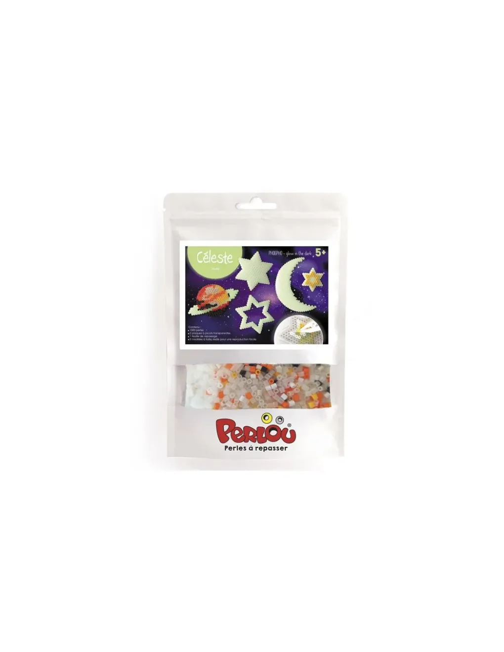 Graine Creative Kit Perlou céleste perles à repasser phosphorescentes - Graine créative Outlet