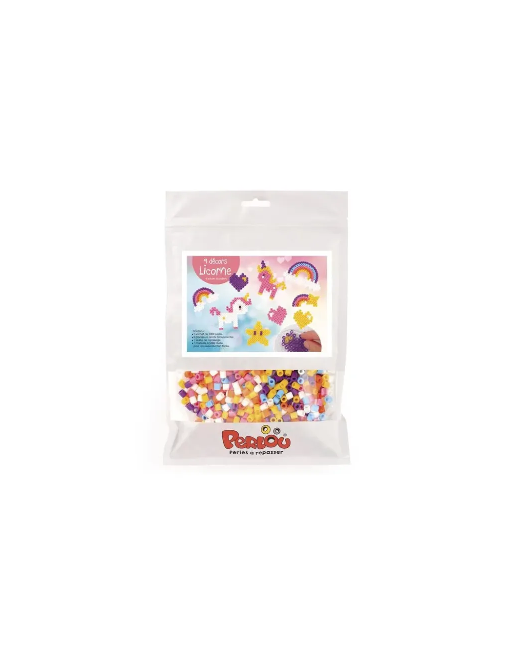 Graine Creative Kit Perlou Licorne Arc en ciel perles à repasser - Graine créative Discount