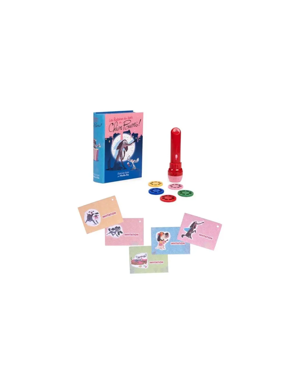 Moulin Roty Lampe à histoires livre Chien Pourri Ecole des loisirs - Clearance