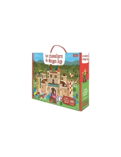 Sassi junior Les chevaliers du Moyen âge - puzzle géant et livre Sassi Hot