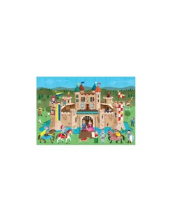 Sassi junior Les chevaliers du Moyen âge - puzzle géant et livre Sassi Hot