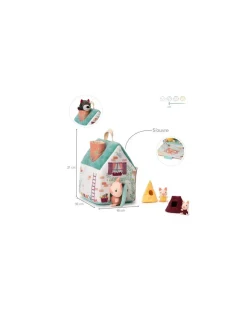 Lilliputiens Les maisons du loup et des 3 petits cochons - Discount