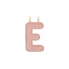 Lilliputiens Lettre E rose phosphorescente - New