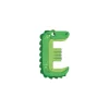 Moulin Roty Lettre E vert en bois -