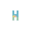 Janod Lettre H en bois Pure - New