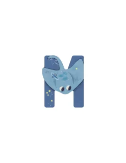 Moulin Roty Lettre M bleu en bois - New