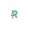 Janod Lettre R en bois Pure - Sale