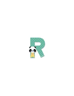 Janod Lettre R en bois Pure - Sale
