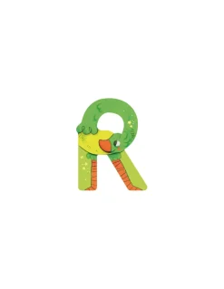 Moulin Roty Lettre R vert en bois -
