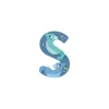 Moulin Roty Lettre S bleu en bois - Clearance