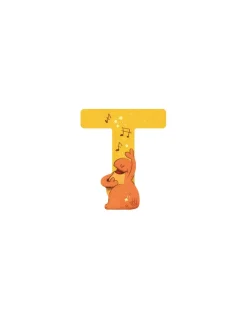 Moulin Roty Lettre T jaune en bois - Outlet