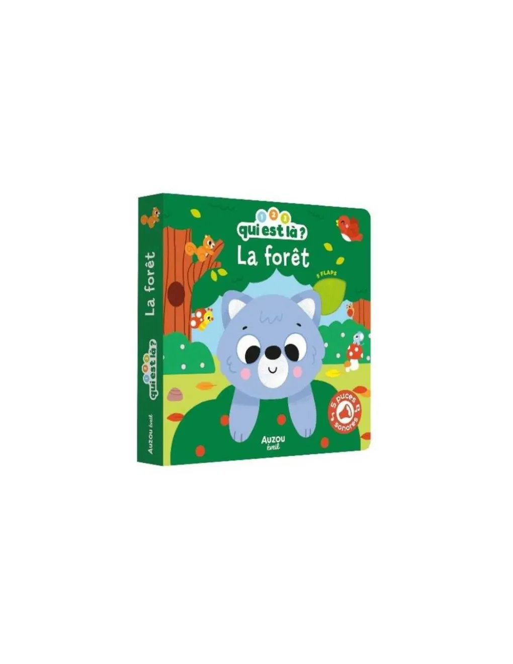 Auzou Livre sonore 1 2 3 qui est là ? la forêt - Online