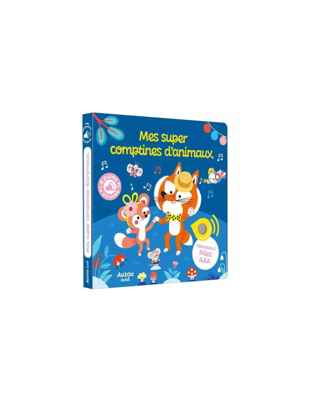 Auzou Livre sonore Mes supers comptines d'animaux - Outlet