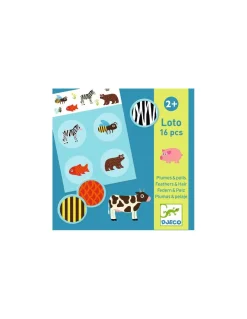 Djeco Loto Plumes et poils - New