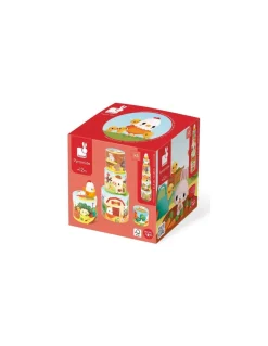 Janod Ma première pyramide Poule - Discount