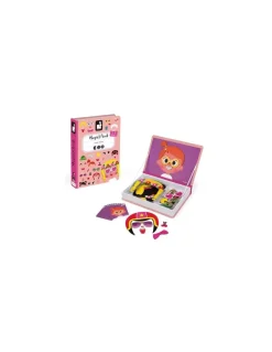 Janod Magnetibook Crazy face fille - Hot