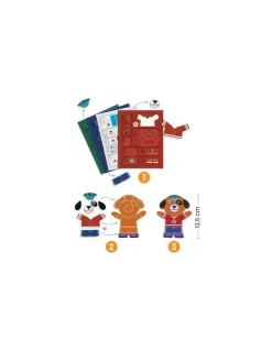 Djeco Magnets à décorer Funky Family - Do It Yourself - Clearance