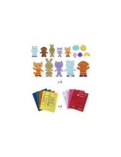 Djeco Magnets à décorer Funky Family - Do It Yourself - Clearance