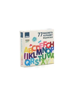 Vilac Magnets alphabet majuscules bois 77 pièces - Discount