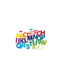 Vilac Magnets alphabet majuscules bois 77 pièces - Discount