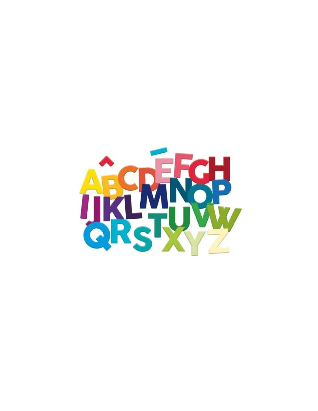 Vilac Magnets alphabet majuscules bois 77 pièces - Discount