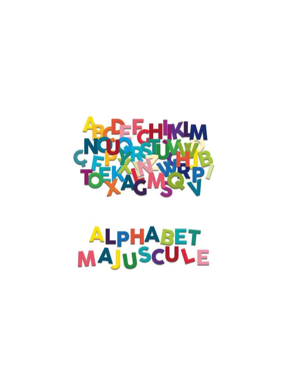 Vilac Magnets alphabet majuscules bois 77 pièces - Discount