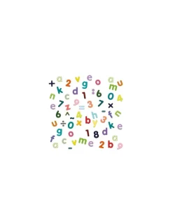 Jeujura Magnets bois 80 lettres minuscules et chiffres - New