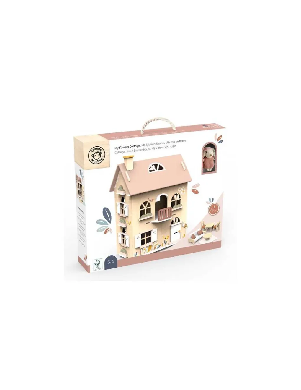 Speedy Monkey Maison de poupées fleurs - Online