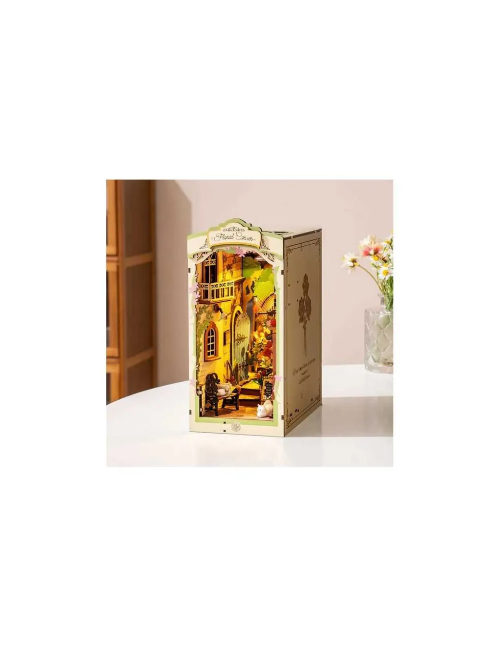Rolife Maquette Floral Corner Book Nook - Sale