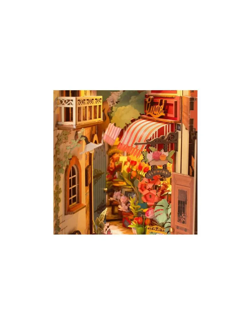 Rolife Maquette Floral Corner Book Nook - Sale