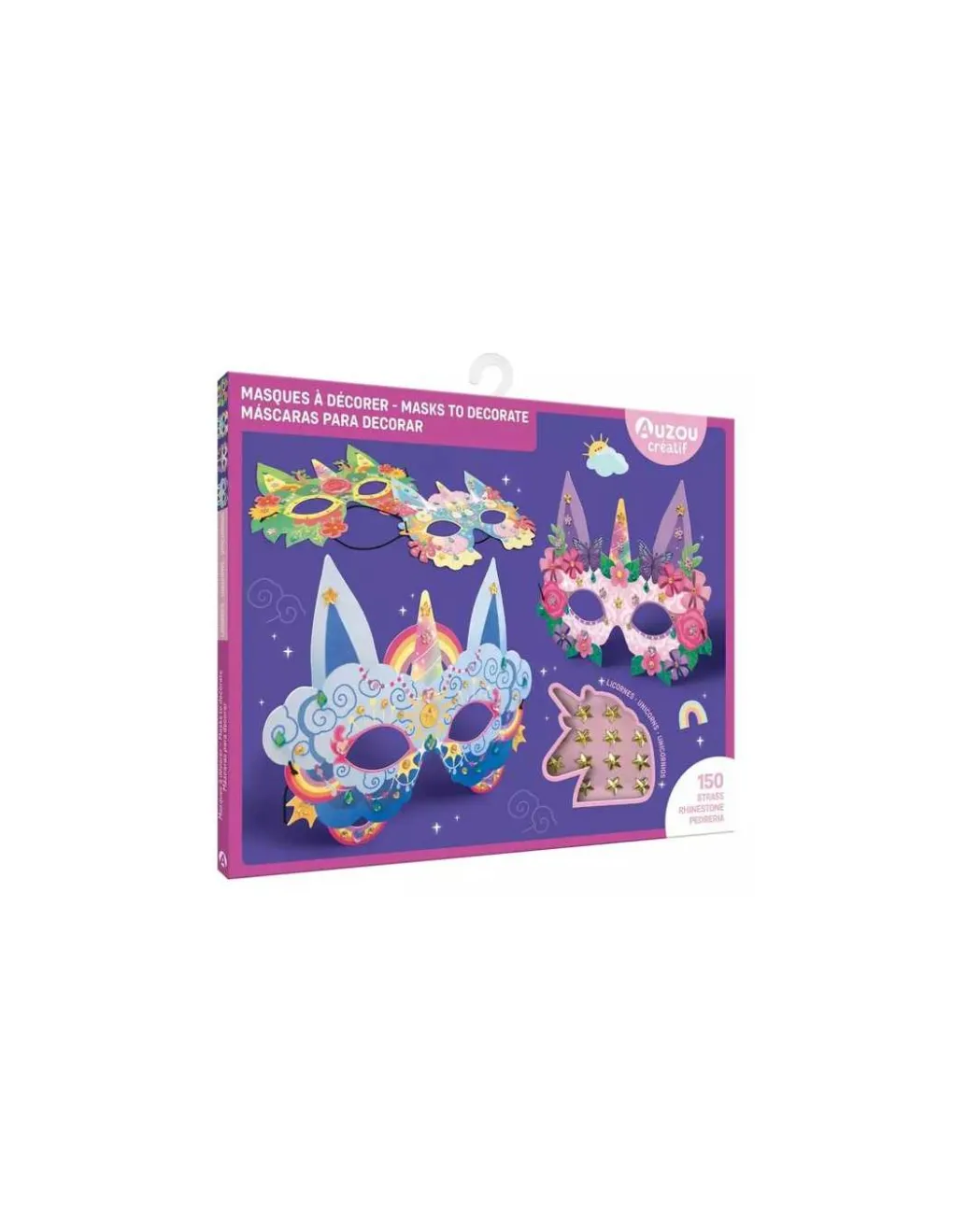 Auzou Masques de licornes à décorer - Discount